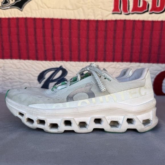 Once We Were Warriors Other - Size 9.5 - On Cloudmonster Running‎ Sneakers in Gray and Green